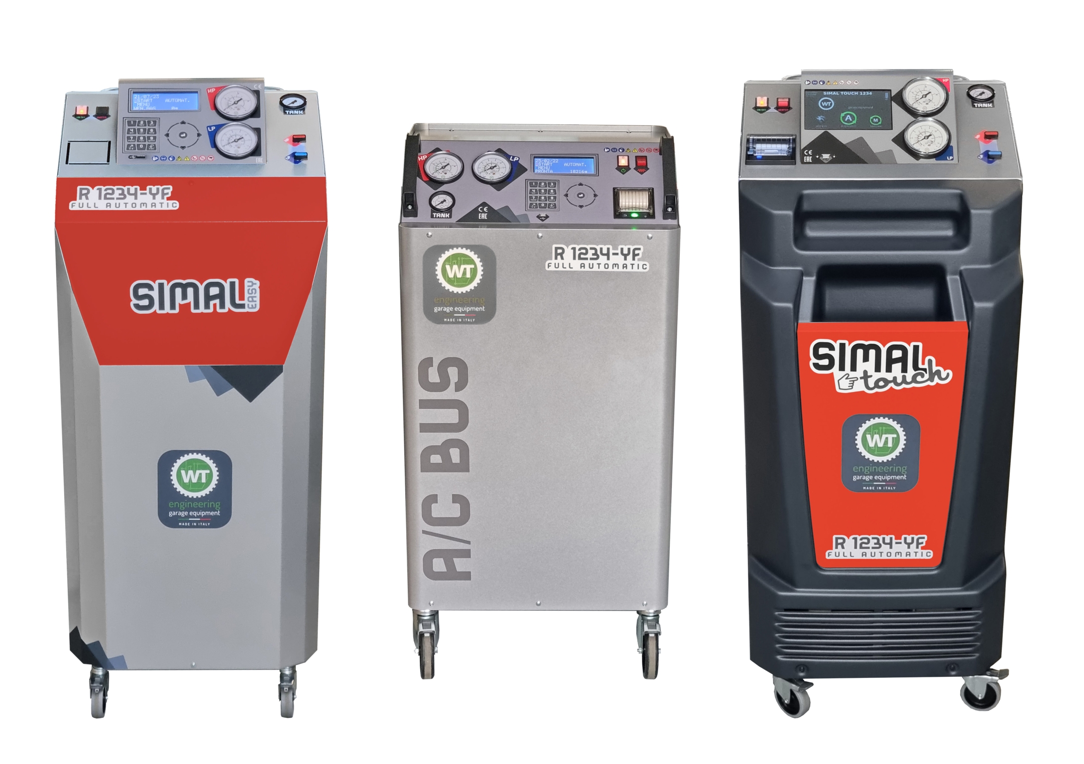 WT Engineering klímafeltöltő gépek járművek R134a és R1234yf rendszereihez